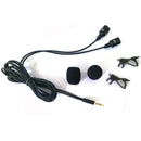 Collar Clip Mic Lavalier Condenser Microphone for Mobile Phone Live Broadcast PC