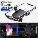 Cafele Metal Tempered Glass Double Triangle Gravity Linkage Air Vent Car Phone Mount Car Phone Holder For 4.5-6.5 Inch Smart Phone