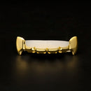 Gold Plated Teeth Hip-Hop Top & Bottom Mouth Grillz Caps