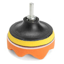 4Pcs/set Gross Polishing Buffing Pad Tool Car Polisher Buffer Drill Adapter Kit