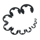 120PCS 1.5-10mm Black Manganese Steel E-shaped Circlip Snap Ring Plier Opening Ring