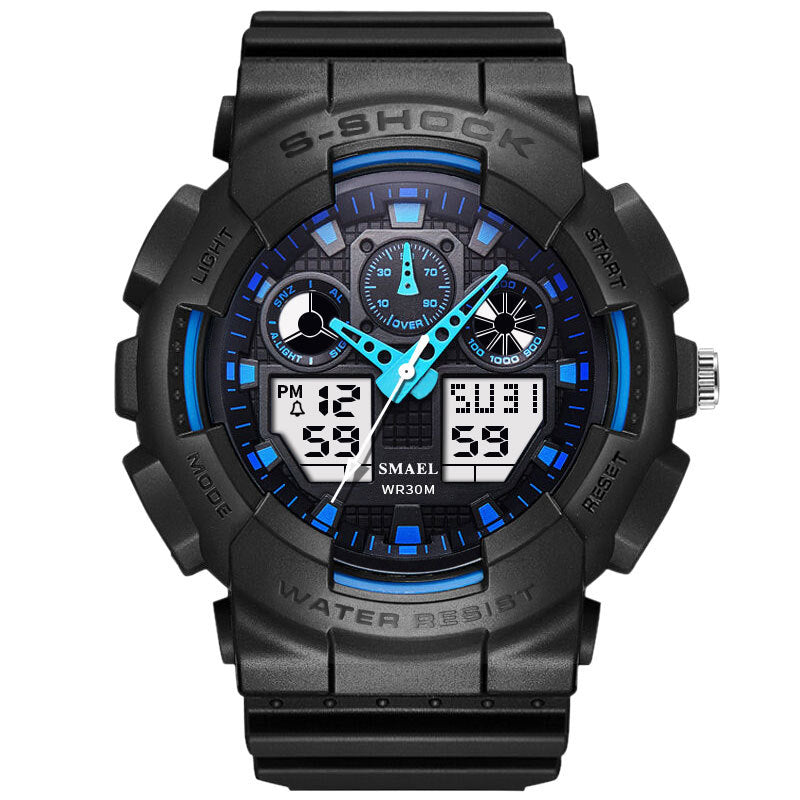 SMAEL 1027 Fashionable Male LED Digital Watch Light Shock Waterproof Sport Watch