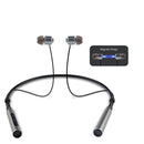 BINAI B22 Double Magnetic Adsorption Wireless bluetooth Earphone Sports Neckband Headphone with Mic