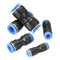 10Pcs Air Pneumatic OD 1/4 Inch Straight Union Push to Connect Fitting