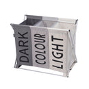 X-shape Foldable Dirty Laundry Basket Organizer Collapsible 3 Grids Home Laundry Hamper Sorter Waterproof Laundry Storage Baskets