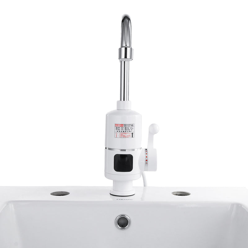 3000W Tankless Instant Electric Hot Water Heater Faucet LED Kitchen Bathroom Heating Tap