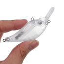 ZANLURE 10Pcs/Set 7.5CM 10.2G Unpainted Crankbait Saltwater Fishing Baits Wobbler Blank Fishing Lure