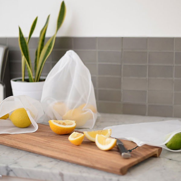 KCASA KC-FB03 3pcs Reusable Produce Bags Travel Shopping Washable Mesh Storage Bags