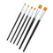 2Pcs Model Color Pen Flat Brush Hand Painting Tools for Oil Painting Pigments