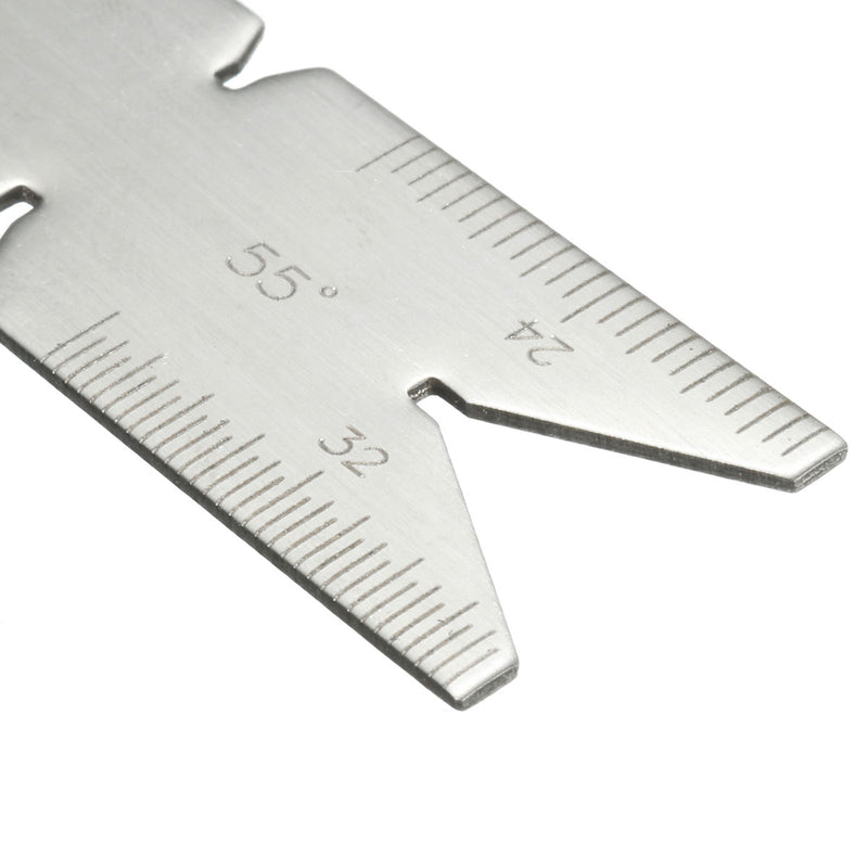 UK 55 / ISO Metric 60 / USA 60 Center Gauge Screw Cutting Thread Pitch Measuring Lathe Tool