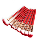 10pcs Thermal Color Changing Makeup Brushes Set Cosmetics Tools Kit