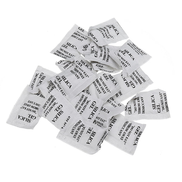 100 Packs 2g Silica Gel Desiccant Dehumidifier Dry Moisture Absorber Paper Packet Bag
