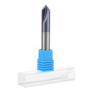 Drillpro 2 Flutes 90 Degree 2-12mm Carbide Chamfering Cutter End Mill HRC45 Milling Cutter