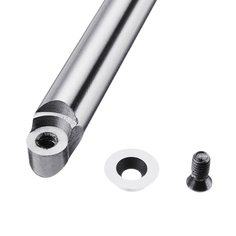 Wood Turning Chisel with 12mm Round Carbide Insert Cutter Round Shank Woodworking Tool