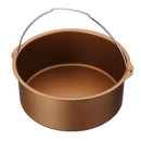 5Pcs 8'' Air Fryer Accessories Set Cake Pizza BBQ Roast Barbecue Baking Pan