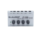 N-AUDIO MX400 Line Audio Mixer 4 Channels Input 1 Channel Output Line MONO Mixer With Power Adapter-EU Plug
