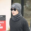 Knitted Neck Warmer Winter Hat Mask Cap Balaclava Scarf Wool  For Men Women