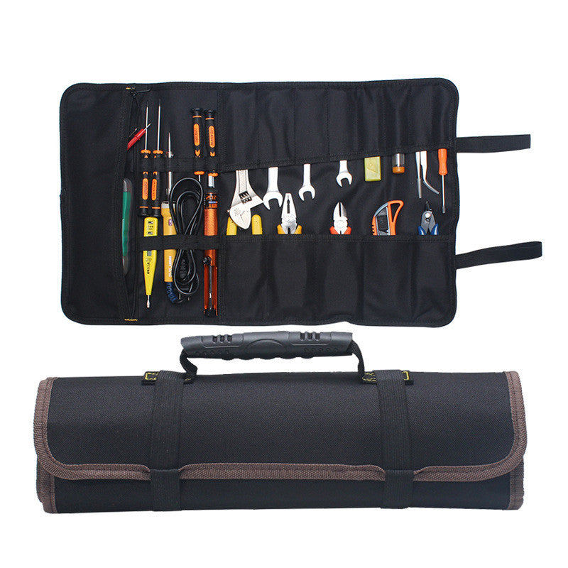 585x355mm Portable Tool Storage Bag Oxford Canvas Chisel Waterproof Roll Bag Repair Organizer Instrument Case