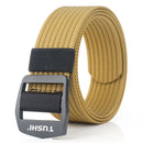 TUSHI R120 Military Tactical Belts Security Elastic Weave Stretch Thick Nylon Waist Belt