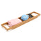 Bathroom Bamboo Bath Shelf Caddy Wine Holder Tub Tray Over Bathtub Rack Support Storage