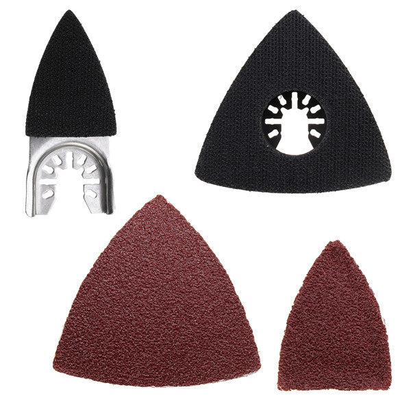 34Pcs Oscillating Multitool Sanding Paper Kit 60/120/180/240 Grit Sandpaper/ Two Oscillating Tool