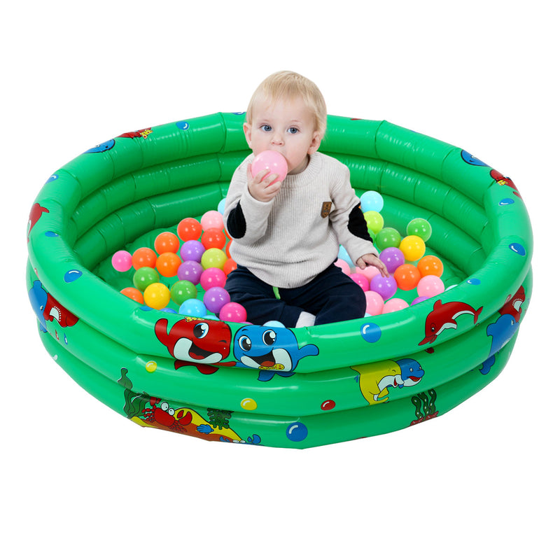 90cm Kids Baby Children Inflatable Swimming Pool 3 Layer Pool Summer Water Fun Play Toy