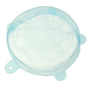 6Pcs Colourful Stretch Reusable Silicone Bowl Wraps Food Kitchen Storage Container Cover Seal Lids