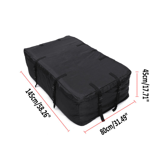 145*80*45cm Car Trunk Cargo Roof Top Carrier Bag Rack Storage Bag Luggage Rooftop Waterproof