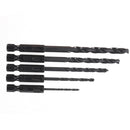 Drillpro 18PCS Screwdriver Drill Bit Set 5PCS 2-6mm Twist Drill Bit 12PCS Phillips Torx Square Screwdriver Bit and Quick Change Extension Rod with Box