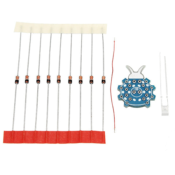 10Pcs GSM Mobile Phone Signal Flash LED Kit Radiation Power Supply DIY Kit