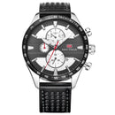 MINI FOCUS MF0002G Chronograph Men Wrist Watch Working Sub-dials Quartz Movement Watches