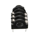 6.35mm 1/4'' Jack Socket PCB Stereo Switched Chassis Mounting