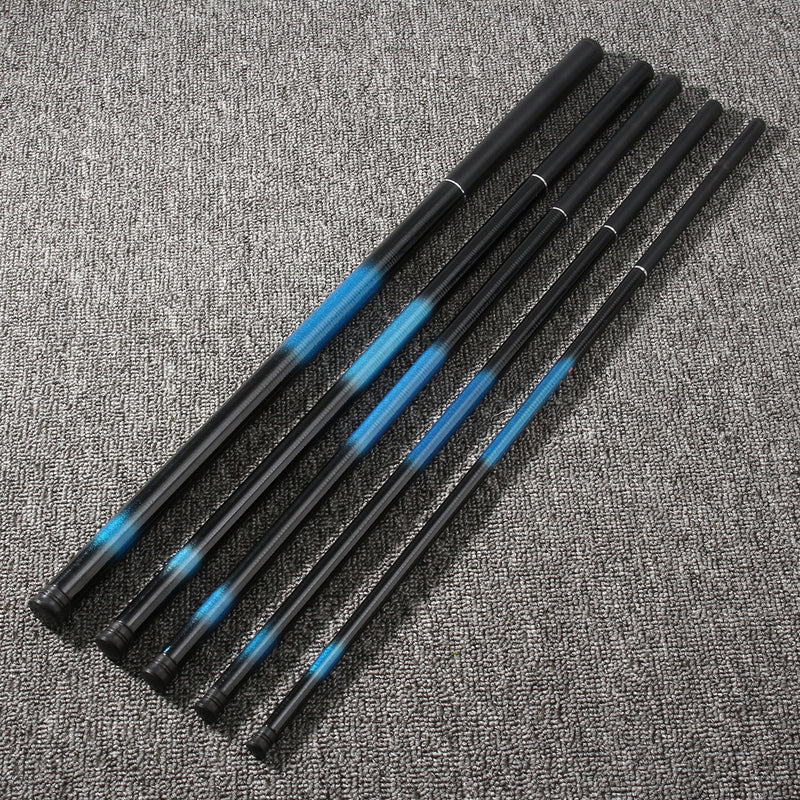 ZANLURE 2.4m-4.9m Fiberglass Portable Telescopic Fishing Rod Pole Pen Ultra Hard