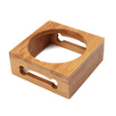 Pet Food Water Feeder Single Twin Bowls Bamboo Stainless Steel Dog Cat Dishes Pet Bowl