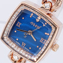 JULIUS 871 Luxury Rhinestone Simple Square Dial Fashion Ladies Quartz Watch
