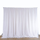 White Sheer Silk Drapes Panels Hanging Curtains Backdrop Home Wedding Party Decor