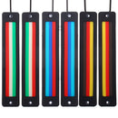 2Pcs Flexible 3 Colors Car Auto COB LED Strip Daytime Running Driving Light DRL 480LM