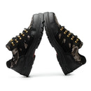 TENGOO Men's Safety Shoes Steel Toe Waterproof Non-Slip Anti-Smashing Hiking Camping Fishing Work Shoes