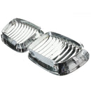 Front Kidney Chrome Glossy Grill Grille For BMW E46 3 Series 4 Door 4 DR 97-01