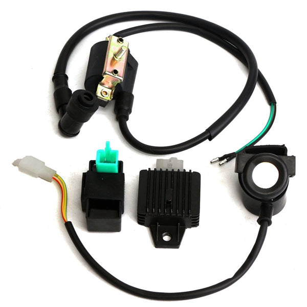 CDI Ignition Coil Relay Regulator Rectifier Kit for 50CC 70CC 90CC 110CC ATV QUAD