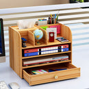 32.5x22.5x26cm 4 Layers Pencil Pen Holder Storage Box Rack Desk Stationery Density Plate Desktop Organizer