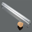 10Pcs Lab Glass Test Tube With Cork Stoppers Laboratory School Educational Supplies 3 Sizes
