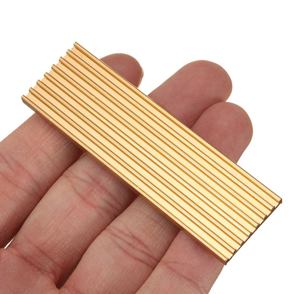71 x 21 x 3mm Aluminum Diffuse Heat Sink Heat Dissipation Cooling Pad M.2 NGFF 2280 For SM961 960PRO