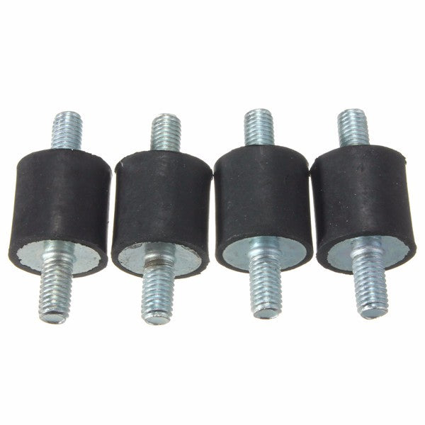 4pcs M5 Rubber Mounts 15x15mm Rubber Vibration Isolator Mounts Rubber Shock Absorber