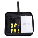 PARON JX-D4T 4 in 1 AWG20-10 Crimper Plier Wire Crimper Tools Kit Ratchet Plier Hand Tools with 850Pcs Terminals