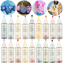 18Pcs Tulip One Step Tie Dye Kit Vibrant Fabric Textile Permanent Paint Colors Pigment