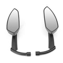 Motorcycle Rear View Side Mirror Black Blade 8mm 10mm For Harley Touring Cruiser