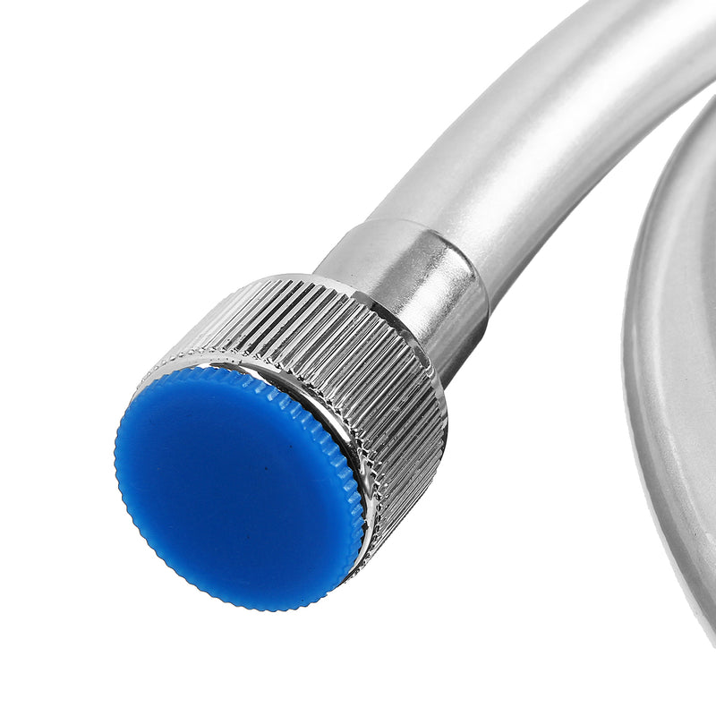 Brass Water Hose Pipe Connectors Smooth Siver PVC Flexible Shower Hose Replacement Accessories