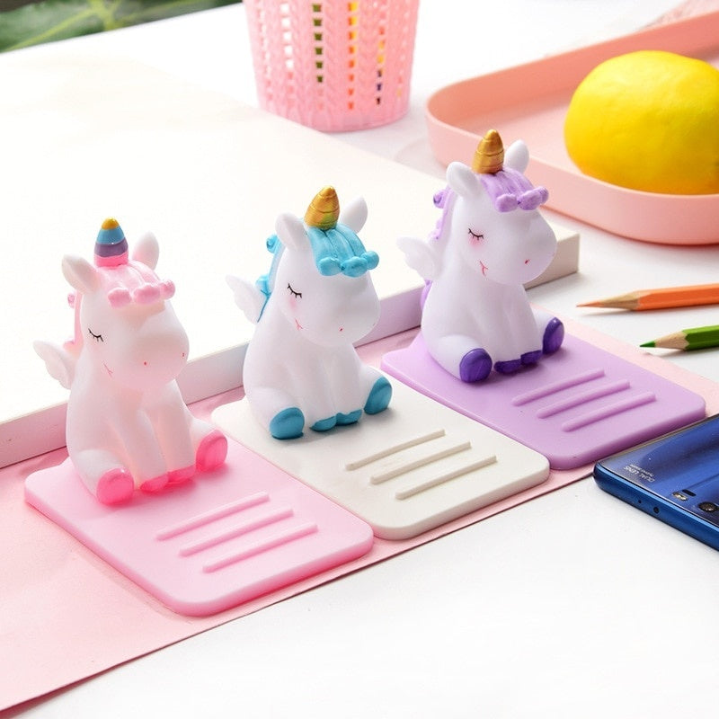 Universal Unicorn Desktop Phone Holder For Smart Phone iPhone Samsung Huawei Xiaomi LG Vivo Oppo