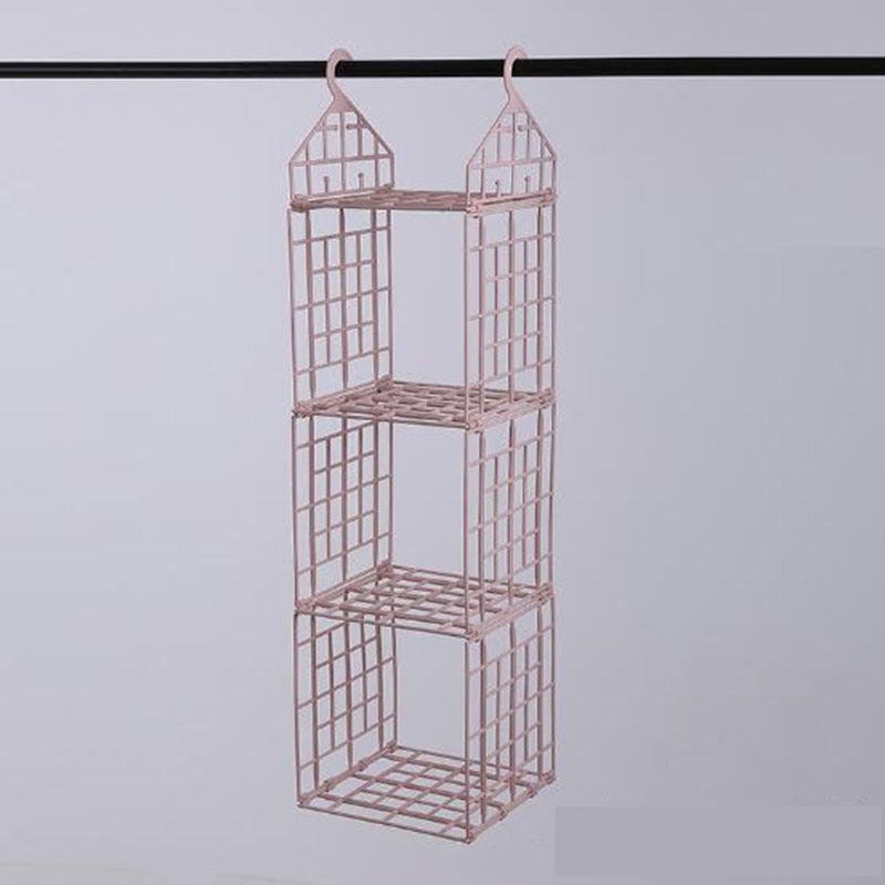 Bedroom Wardrobe Organizer Underwear Bra Clothes Pants Tie Storage Rack Cupboard Closet Hanging Basket Hooks Shelf Bag